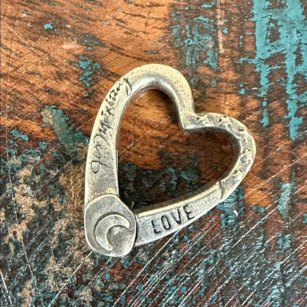 Jes MaHarry Sterling Silver heart charm and connector. New with tag.